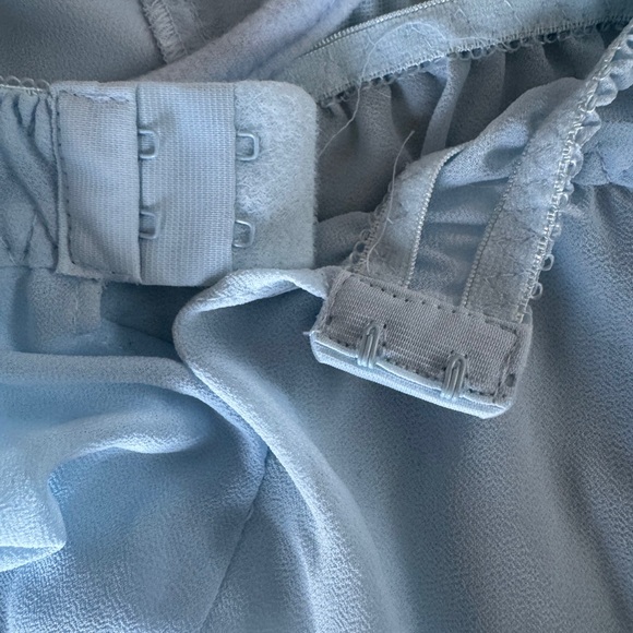 Elegant Lace Trimmed Nightgown Light Blue girly glam, playful intimate wear - Picture 8 of 11